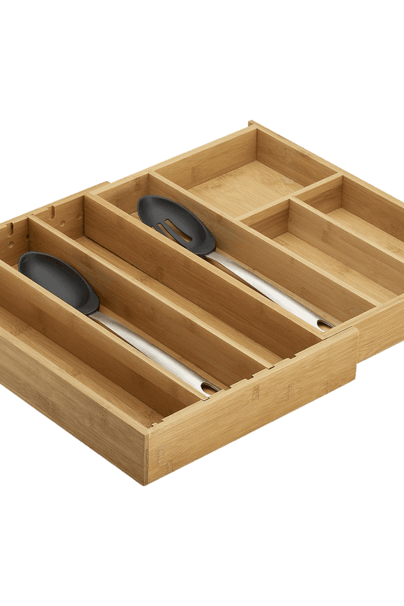 Expandable Bamboo Gadget Tray