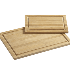 FSC Teak Rectangular Cutting Boards with Well