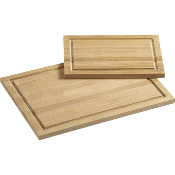 FSC Teak Rectangular Cutting Boards with Well